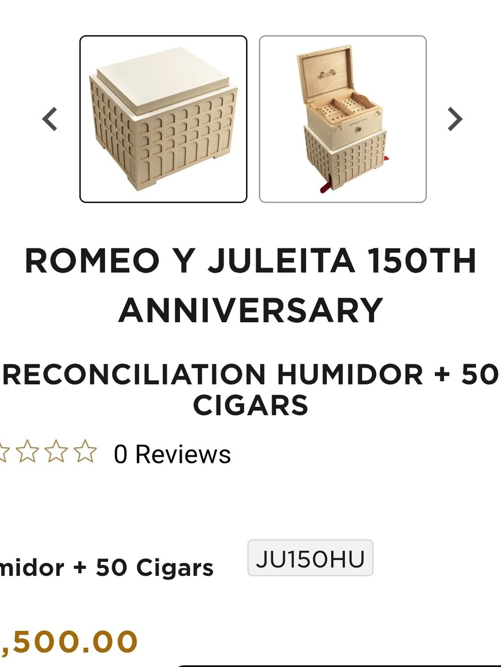 Reconciliation Humidor in Cream